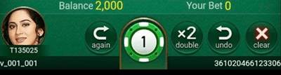 Select your bet amount and place chips Select your bet amount and place chips